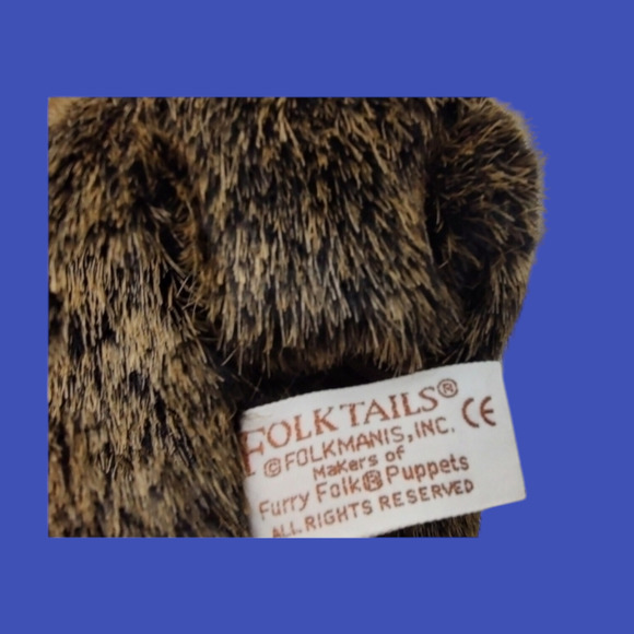 Vintage Folkmanis Grizzly Bear Plush Toy Hand Puppet (Use as a Golf Club Cover) - Picture 8 of 9
